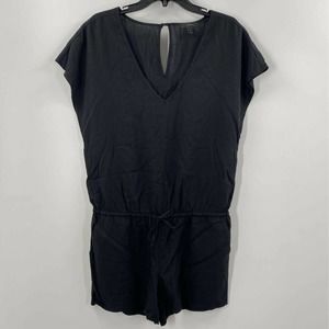 J. Crew Drapey Romper Playsuit V Neck Pockets
